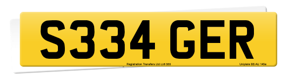 Registration number S334 GER